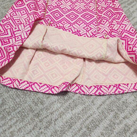 LALi girl's sleeveless shift tank pink gold white dress size 6 - Picture 8 of 10